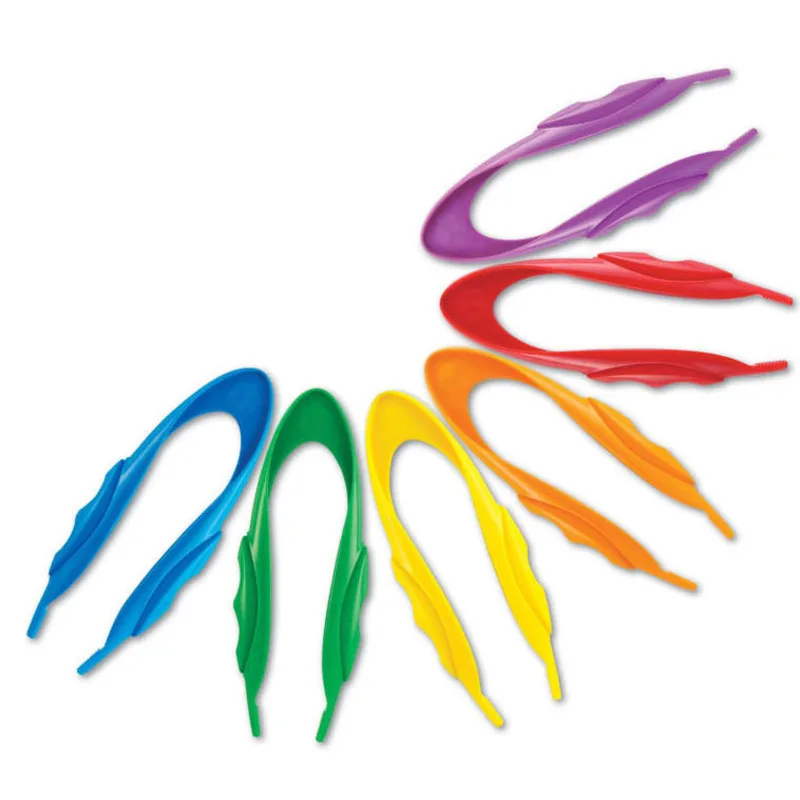 Пластиковые ручки Пинцет Детские ремесла Обучающие навыки Безопасные Игрушки