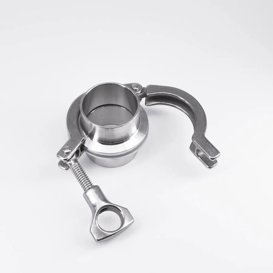 1 5 &quotTri Clamp x 38 мм 1-1/2&quot труба OD санитарно 2 шт. SS304 сварочные наконечники + зажим