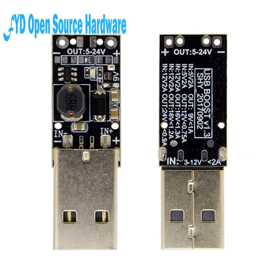 1 шт. 8 Вт USB повышающий Регулируемый регулятор 5 В до 9 В/12 преобразователь модуль