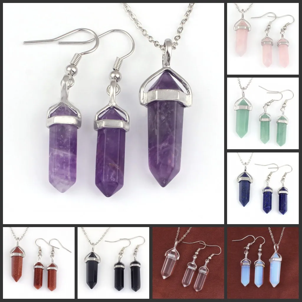 Классический и красивый шестигранный кулон в виде колонок ожерелье элегантные