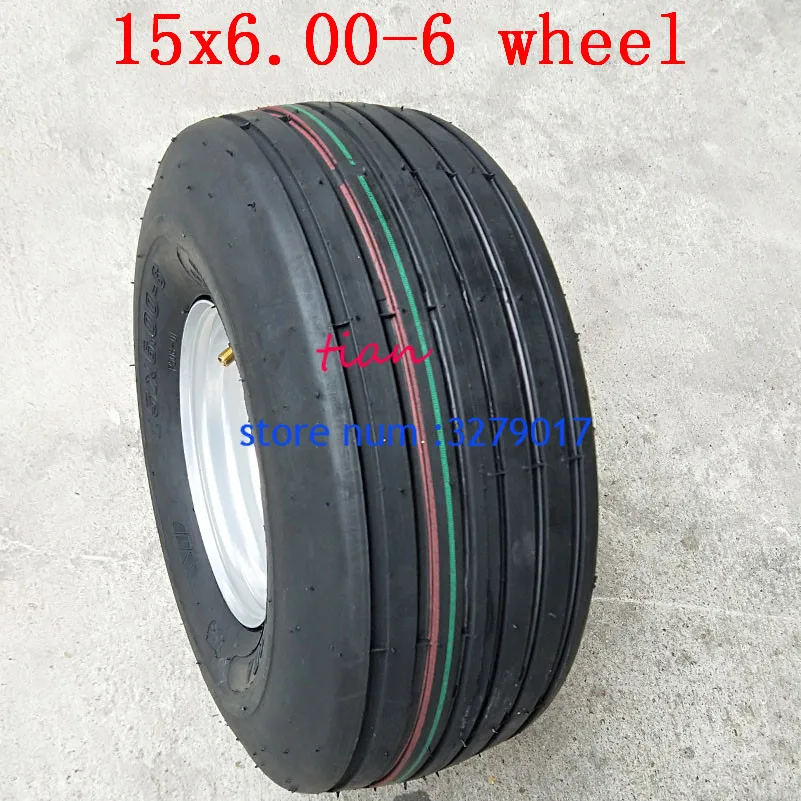 Бесплатная доставка высокопроизводительное колесо 15X6.00-6 подходит для картинга |
