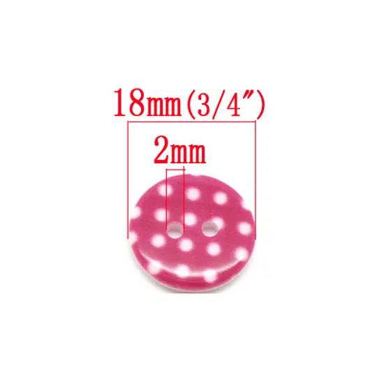 Пуговицы полимерные в горошек 50 шт.|sewing buttons|buttons for kidsbuttons buttons |