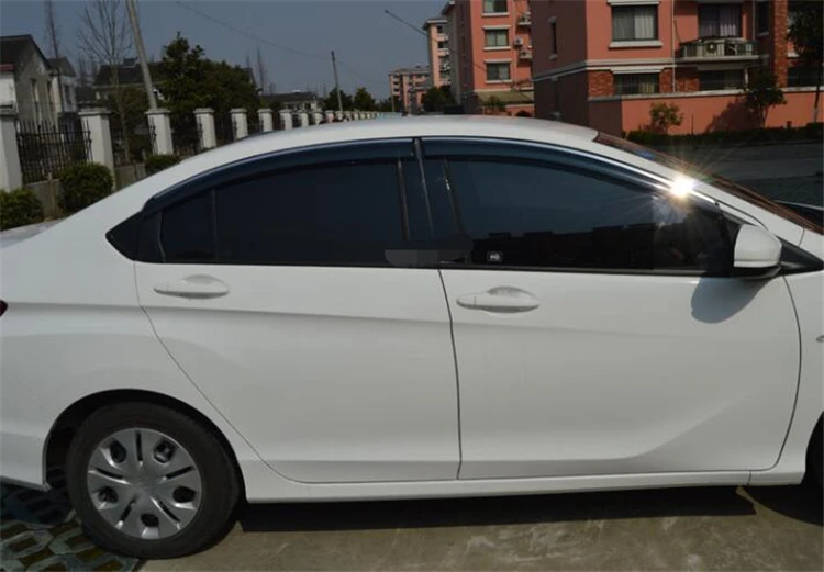 Пластиковый оконный козырек для HONDA City защита от солнца и дождя автомобильные