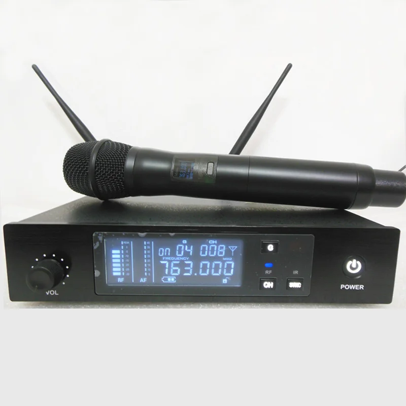 Беспроводная микрофонная система UHF PRO ручной беспроводной микрофон для вокала