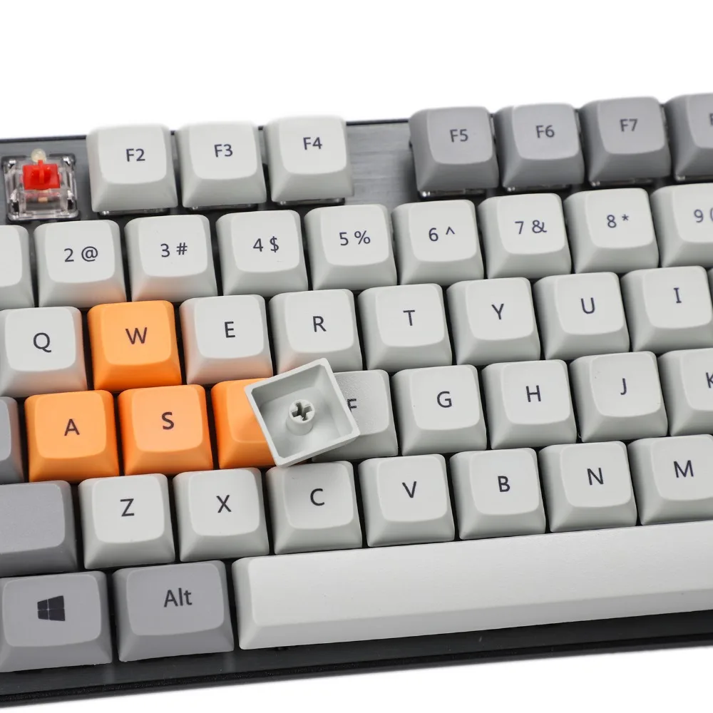 Новое поступление XDA 87 ANSI серая оранжевая Смешанная клавиатура лотоса краситель