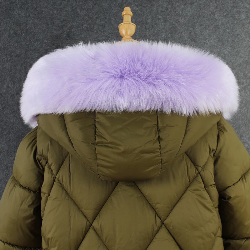 11 Colors Winter Raccoon Fur Collar Warm Scarf For Women Coat Straight Detachable Faux Fox Sarf Accessories 7C0893 |