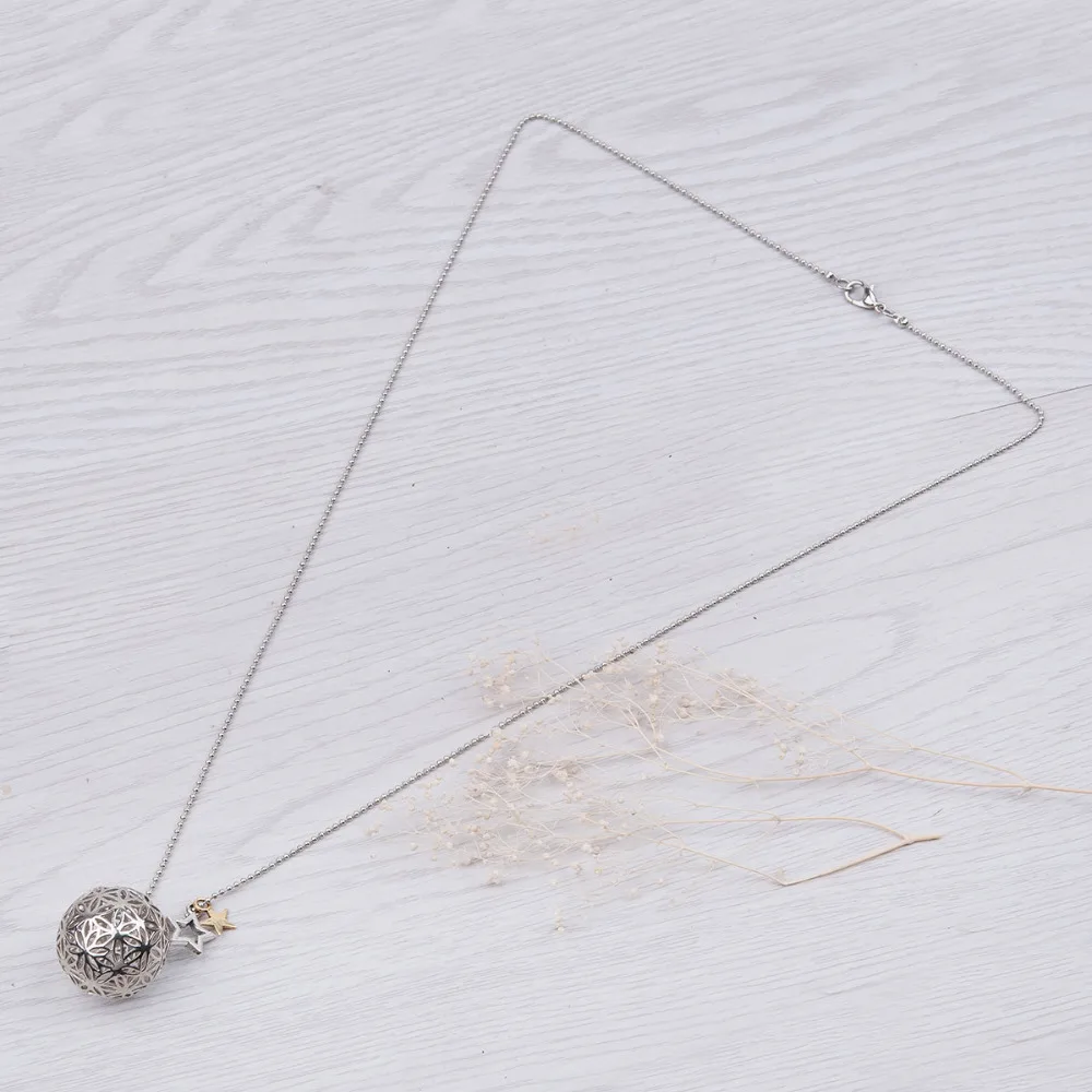 8 сезонов медные Подвески в виде цветка жизни круглое ожерелье серебристого