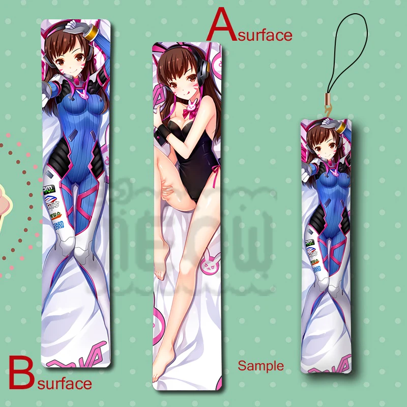 Горячая игра D.Va Cool Аниме мини Dakimakura брелок для ключей подвесная Подушка