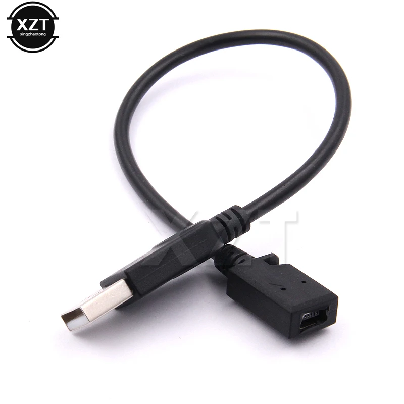 Высокое качество USB A женский мини-usb B Мужской кабель адаптер 5P OTG V3 порт кабель для передачи данных для автомобильного аудио планшета для MP3/MP4 плеера