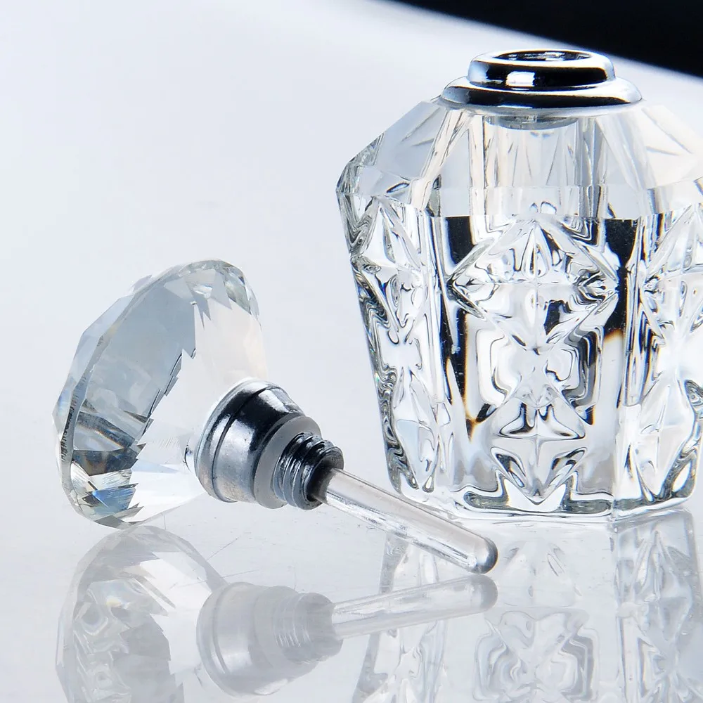 Новый 4 мл косметический флакон духов с украшением в виде кристаллов стекло