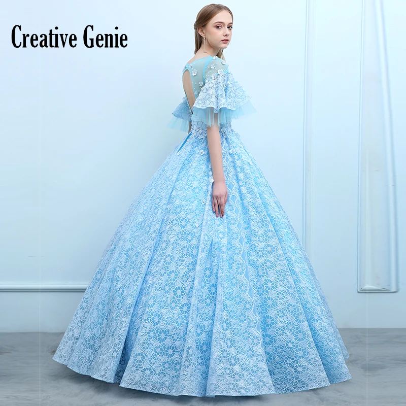 Женское вечернее платье с рюшами на рукавах и кружевной аппликацией Элегантное