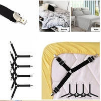 4pcsset adjustable bed sheets holder fitted sheet clip bed tablecloth curtain sofa cover mattress cover straps supply drop ship