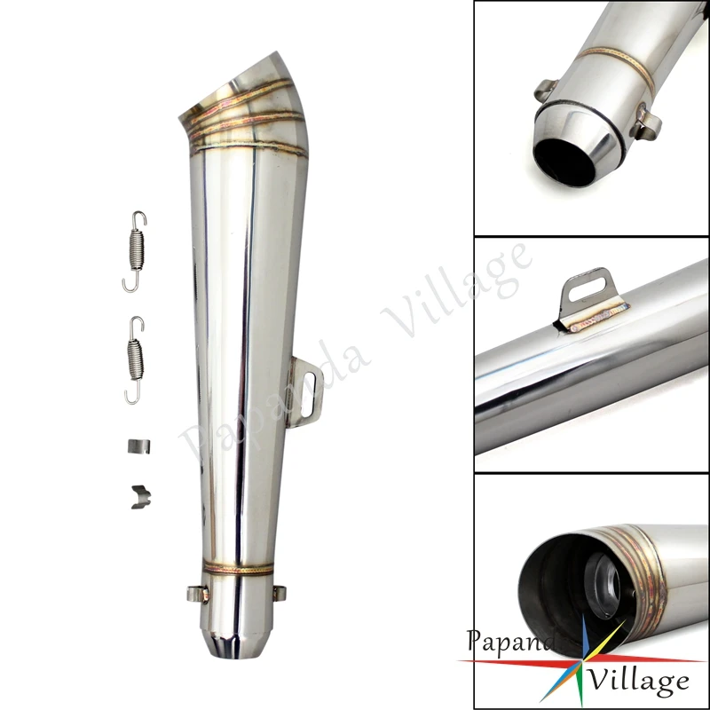 Универсальный мотоциклетный скремблер 38-51 мм выхлопной глушитель труба для