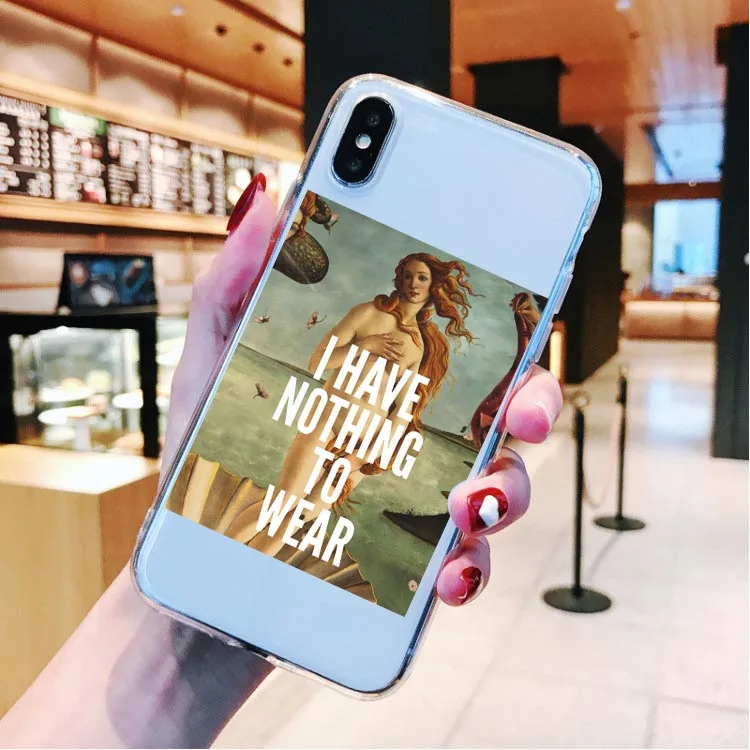 TPU Мягкий чехол для телефона Art Fresco Michelangelo Creation of Adam для iPhone 11 Pro Max SE 5S 6 6s 7 8 Plus X XR XS MAX - Цвет: TPU