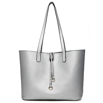 Silver Женские Сумки из искусственной кожи, женские сумки, новые летние женские сумки, модные сумки через плечо, высокое качество, известные бренды, сумка-тоут - Цвет: Silver