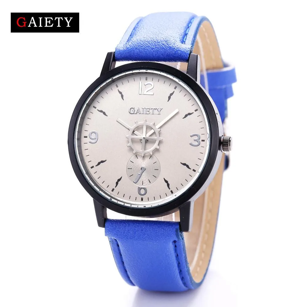GAIETY Топ люксовый бренд женские часы для отдыха модные кожаные кварцевые наручные