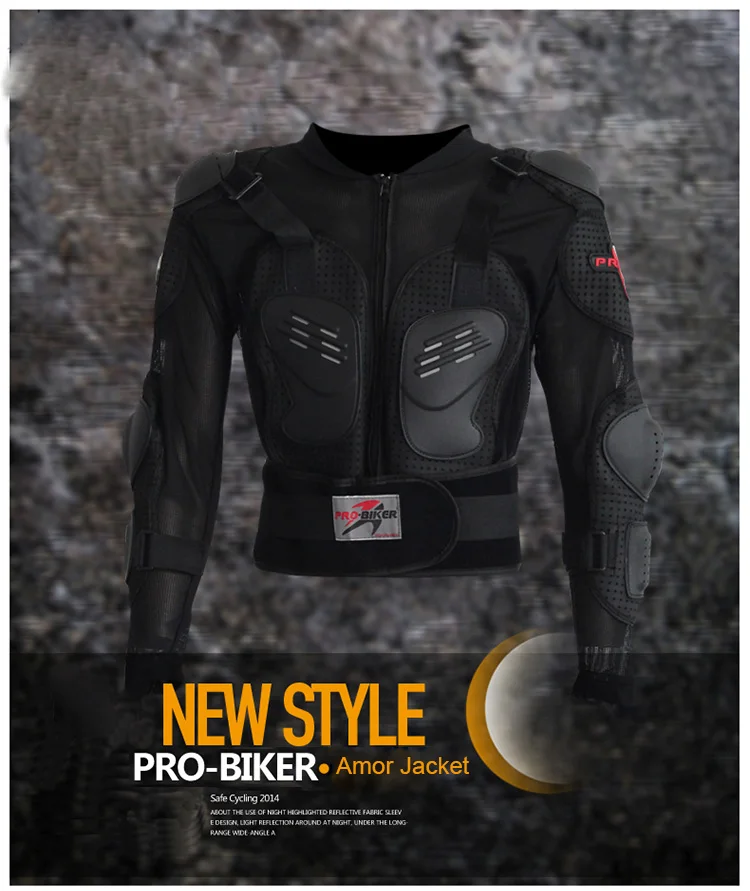 PRO-BIKER мотоциклетная Броня Куртка Мото гоночные передачи Броня кросс-кантри езда внедорожный мотоцикл Велоспорт Защита тела M-4XL