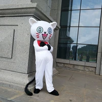 cat mascot costume high quality cat mascot fancy carnival halloween party advertising apparel