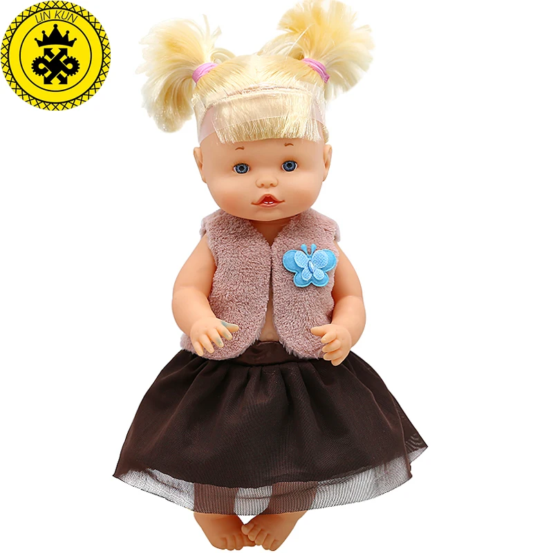 Doll Clothes Brown sleeveless jacket + lace skirt Suit Fit 33-35cm 14inch Spanish Accessories 644 | Игрушки и хобби