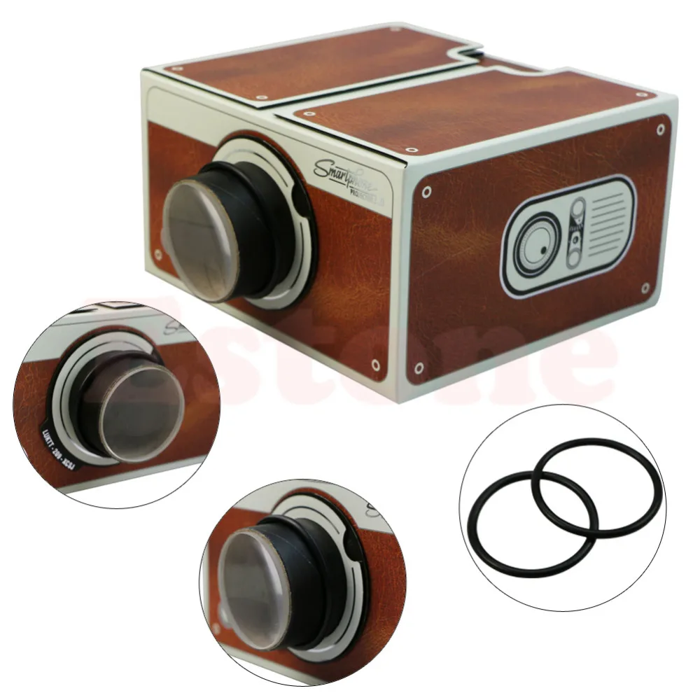 Портативный картонный проектор для смартфона 2 0/Собранный телефона | Электроника