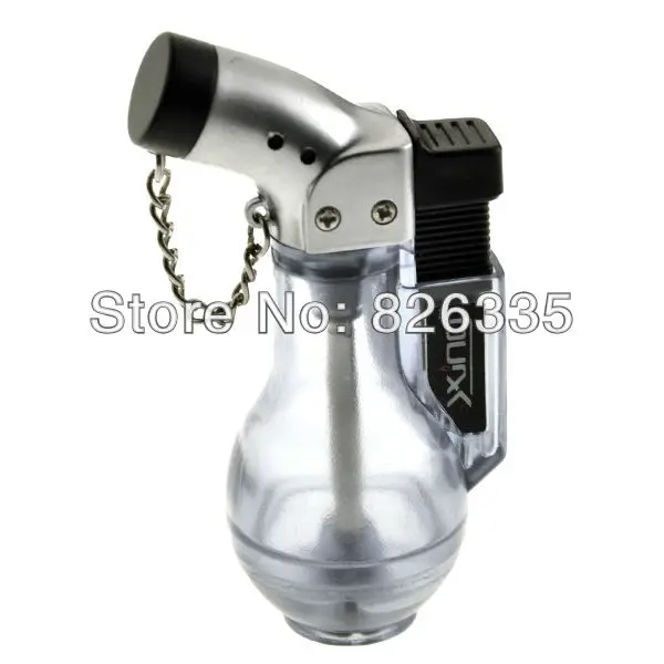 5pcs Novelty Translucent Wine Bottle Shaped Refillable Butane Gas Jet Torch Windproof Cigarette Lighter Free Shipping |