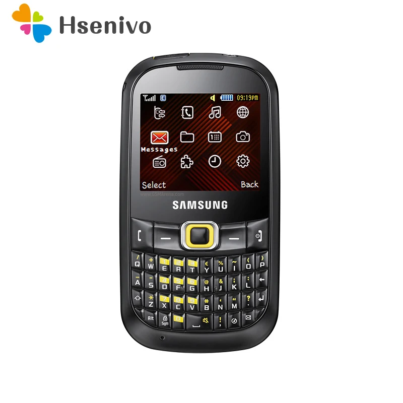 B3210 разблокированный samsung B3210 CorbyTXT GSM Одна sim-карта FM Bluetooth FM радио Мобильный телефон QWERTY
