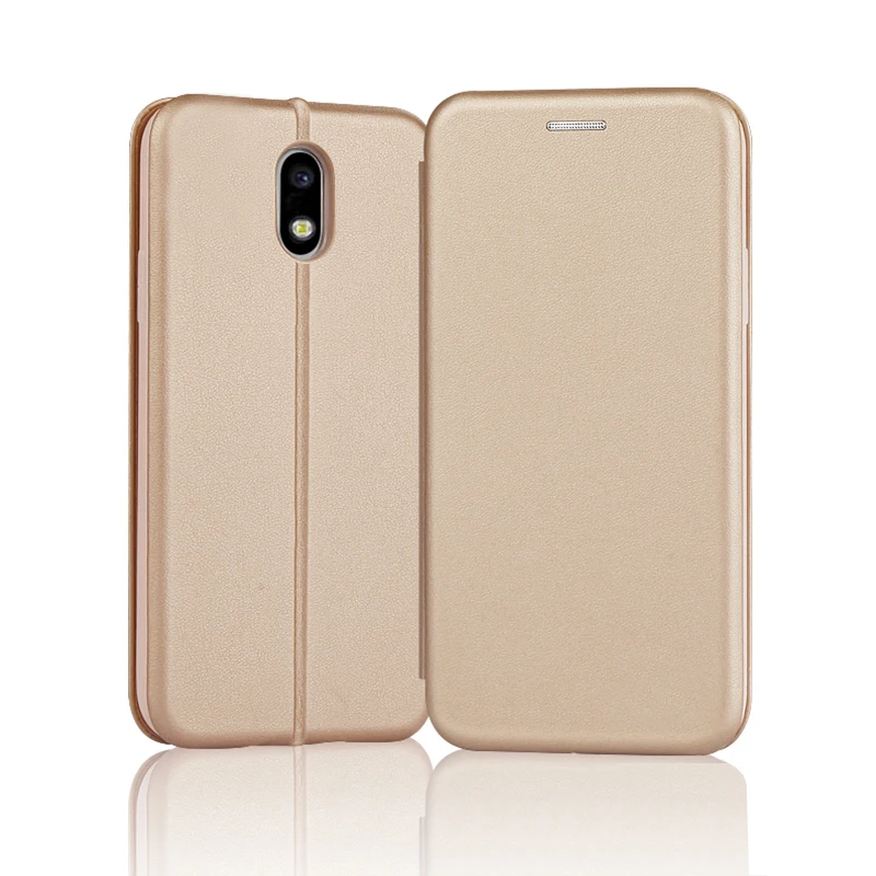 gold Кожаный чехол YueTuo, чехол, чехол для samsung galaxy J3 J 3 pro J330, откидной Чехол 5,0 дюйма, чехол-книжка, Магнитный чехол s - Цвет: gold