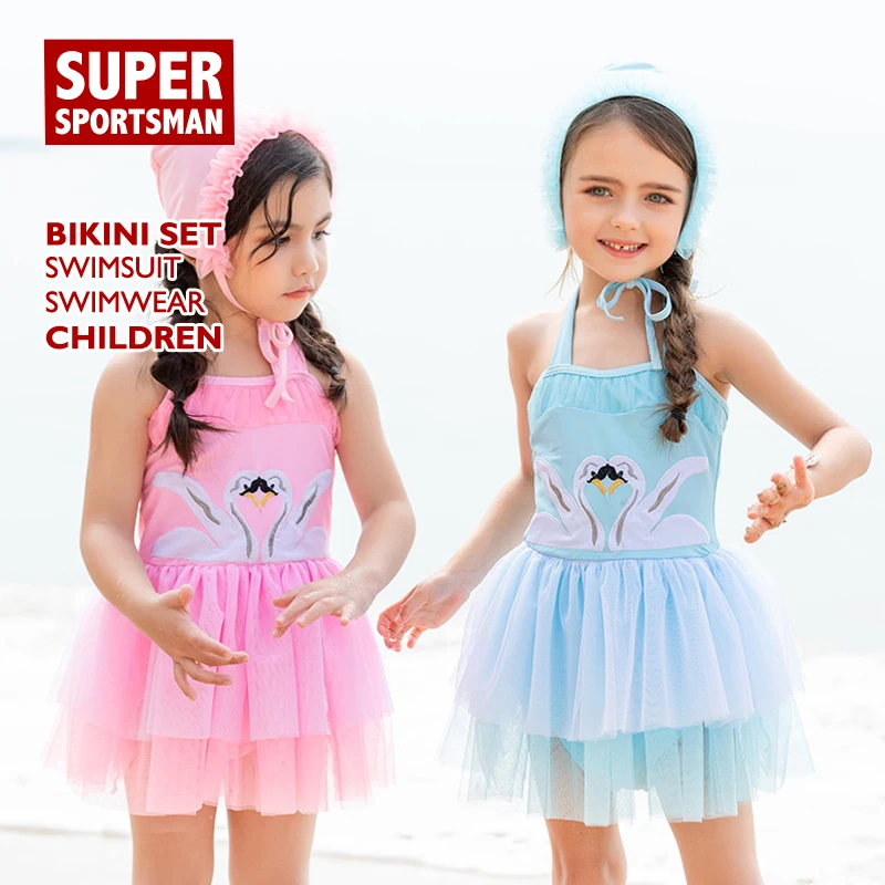 Летняя пляжная одежда купальник принцессы для маленьких девочек детский набор