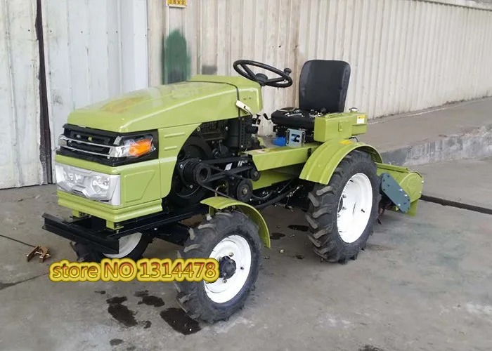 Хорошая 15HP маленький четырехколесный сельскохозяйственный трактор культиватор сеялка 154