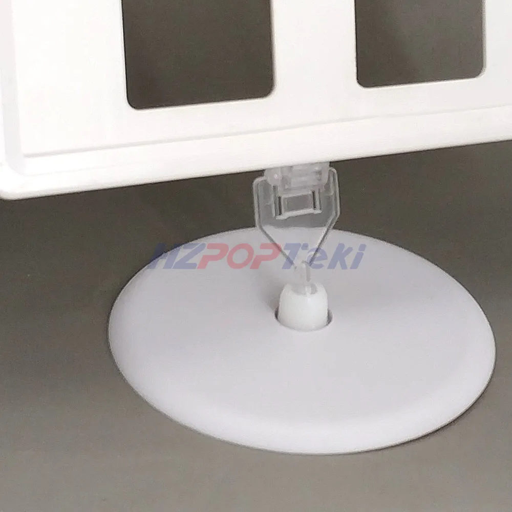 Plastic POP Price Tag Label Signs Card Paper Display Frame A8 by Round Plate Holders Frames in Retail Stores Promotion 1000sets |