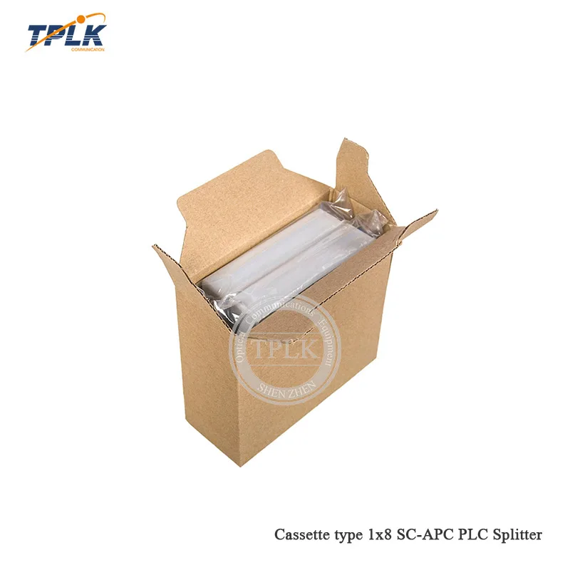 Оптоволоконный разделитель PLC 5 шт./лот SC APC 1X8 1x8 Box кассета 1x8|Фиксированные