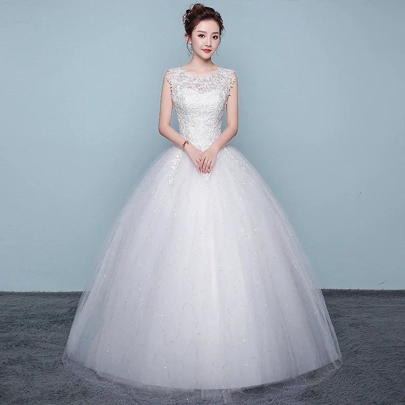 Свадебное платье нового типа бальное свадебное es Princess большие размеры простые