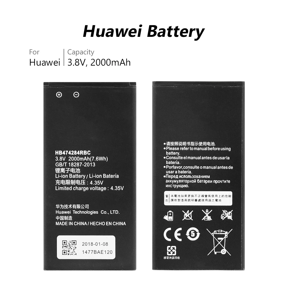 YCDC оригинальный новый литий-ионный аккумулятор HB474284RBC для huawei Ascend Y550 Y560 Y625 Y635 G521