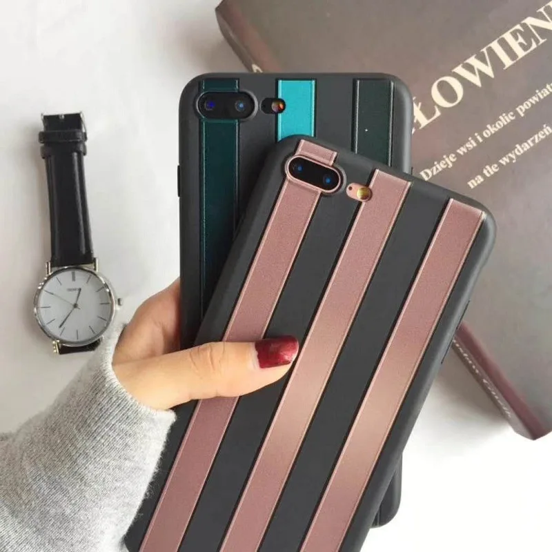 В полоску чехол для huawei p9 p10 плюс силиконовый Мягкий Мода полосой полная защита