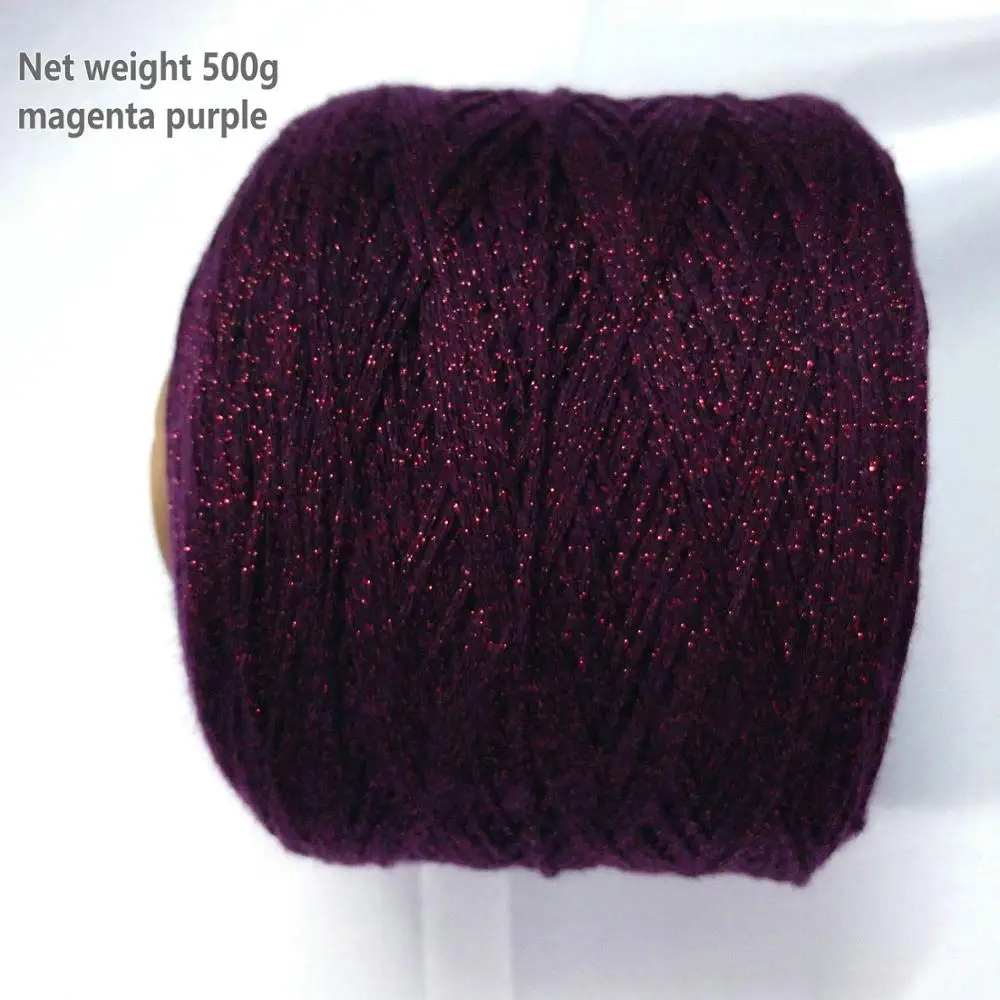 500gram metallic yarn hollow yarn DIY knitting crochet bag toy yarn fancy yarn