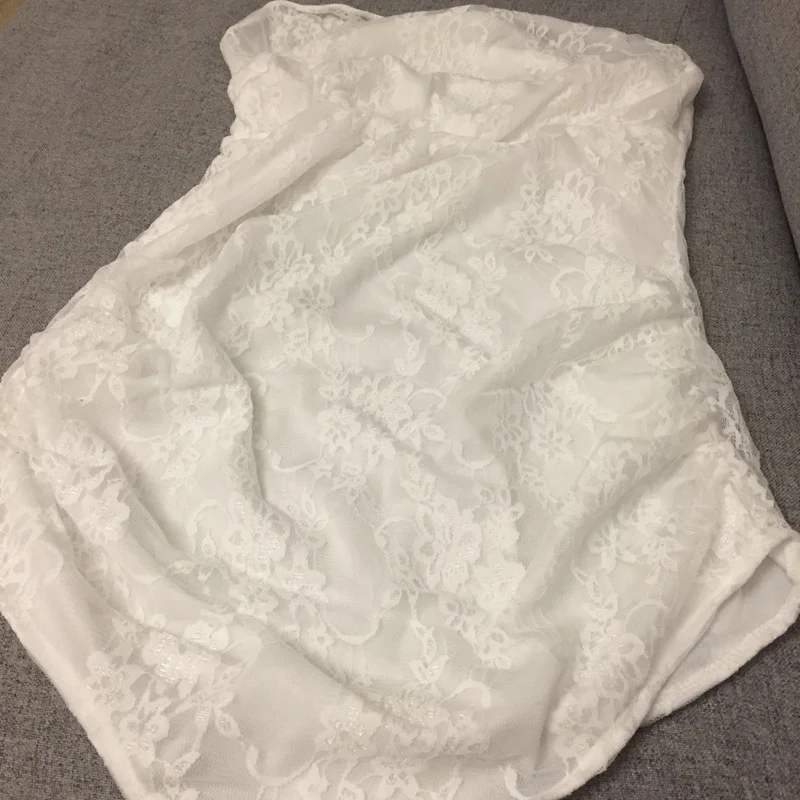 Белый кружевной комбинезон для беременных костюм фотосъемки женщин фотосессии