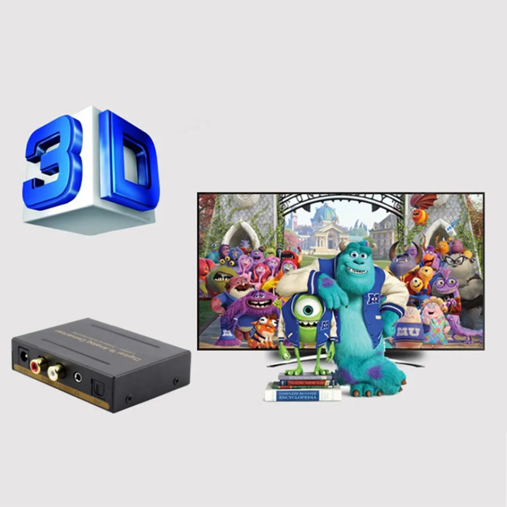 Цифро аналоговый аудио конвертер 2 SPDIF + коаксиальный вход и 3 5 мм L/R выход forPASS 2.0CH