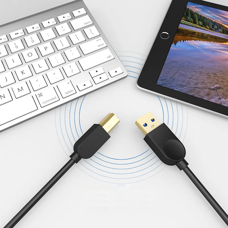 USB Кабель для принтера SAMZHE 3 0 кабель печати типа A папа B Canon Epson HP принтер