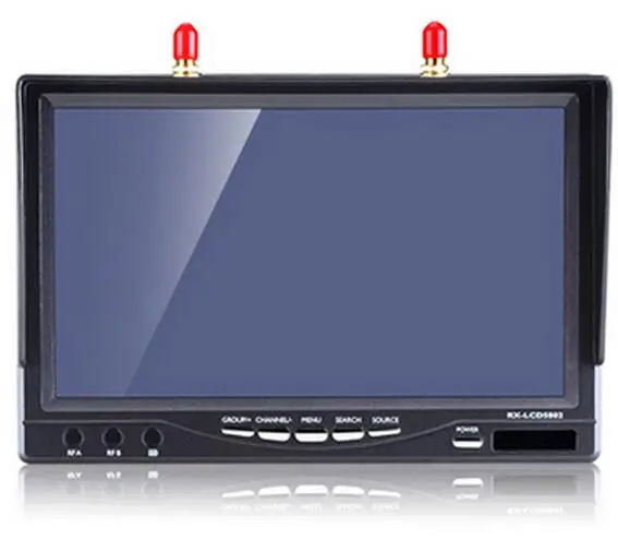 LCD5802 FPV монитор 5 8 ghz 800x480 Tft Lcd разнообразие приемник 7 дюймов Встроенный