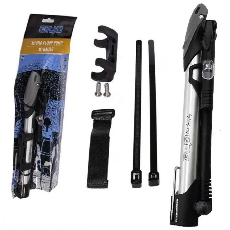 Велосипедный насос высокого давления Giyo GM 71/71B портативный воздушный MTB 140psi Presta
