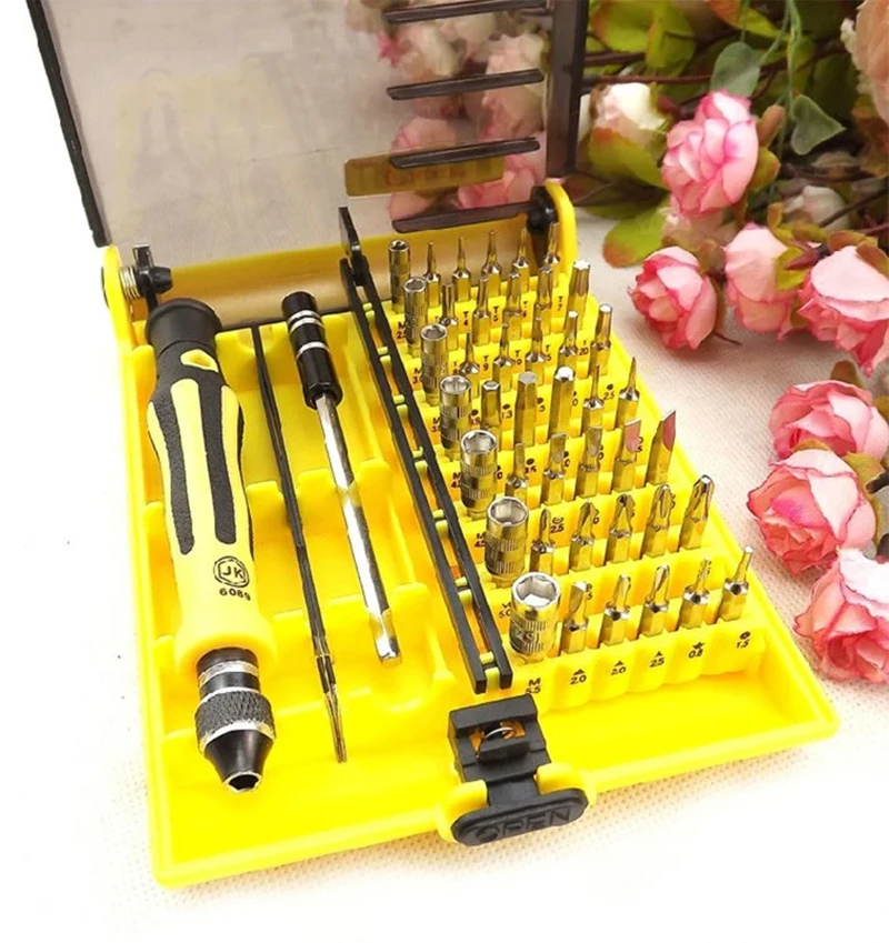 JA6089 45 в 1 Precision eletrica hardware Magnetic MultiTool отвертка ремонтный набор инструментов для apple