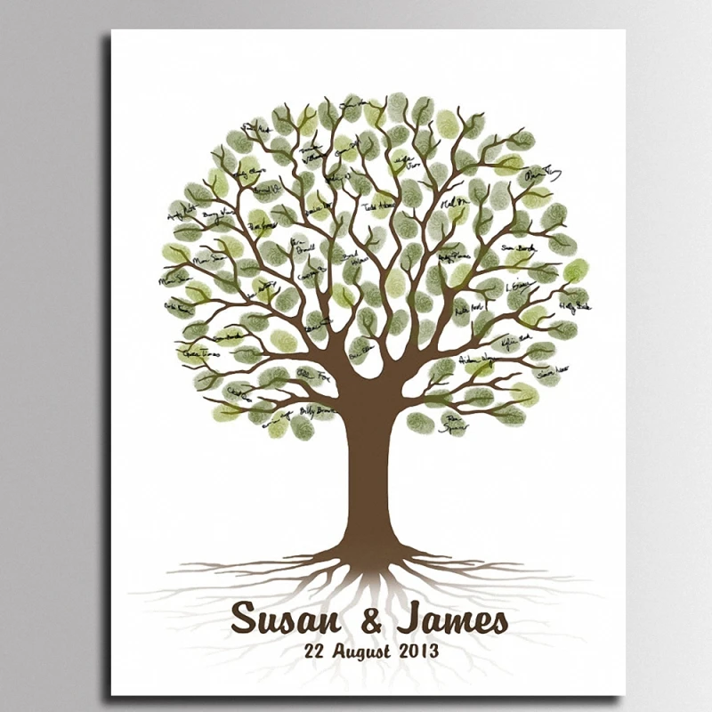 Персонализированный гость альтернативное свадебный подарок дерево с