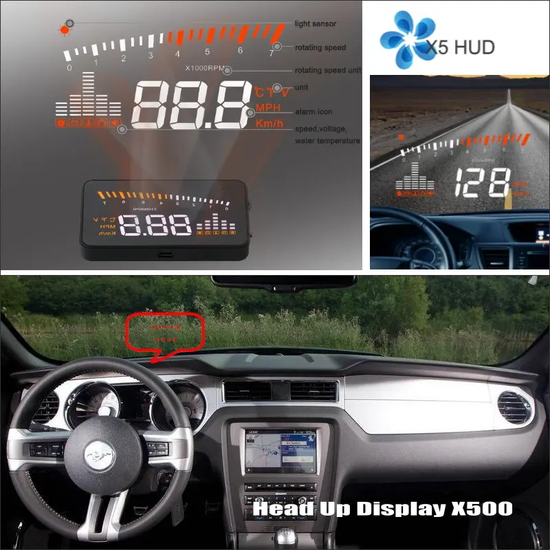 Автомобильный дисплей на лобовое стекло HUD для Ford Mustang GT/CS 2005-2014 автомобильные