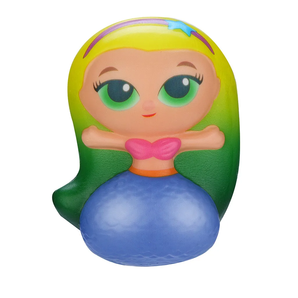 2019 Squishies Kawaii Русалка крем медленно Восстанавливающий форму сжимаемые