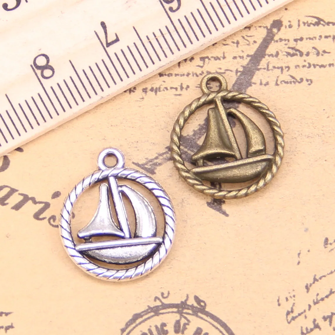 

76 шт. ювелирные подвески парусник 16 мм Античные с серебристым покрытием Подвески Ювелирных изделий DIY тибетское серебро ручной работы ювелирные изделия