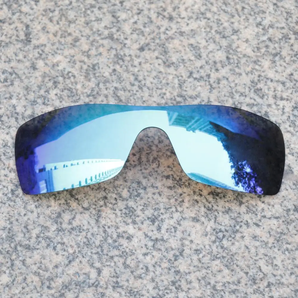 Wholesale E.O.S Polarized Enhanced Replacement Lenses for Oakley Batwolf Sunglasses - Ice Blue Polarized Mirror