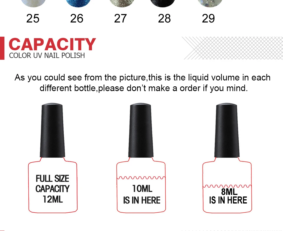 Huration UV Nail Gel Polish Glitter 29 Color Gellak for Manicure Top Base Polish Semi-permanent Gel Varnish Off White Nail Art