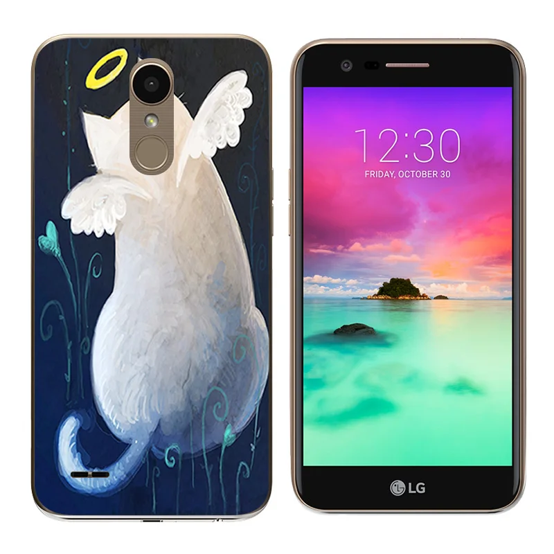 2017 чехол для LG K10 Мягкая силиконовая ручная печать LV5/K10 X400 M250 M250N чехлы телефонов |