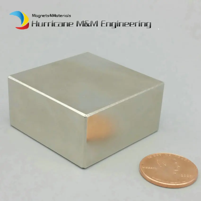 

NdFeB Magnet Block 40x40x20 +/-0.1mm mm magnet Neodymium Permanent Magnets Rare Earth Magnets Grade N42 NiCuNi Plated