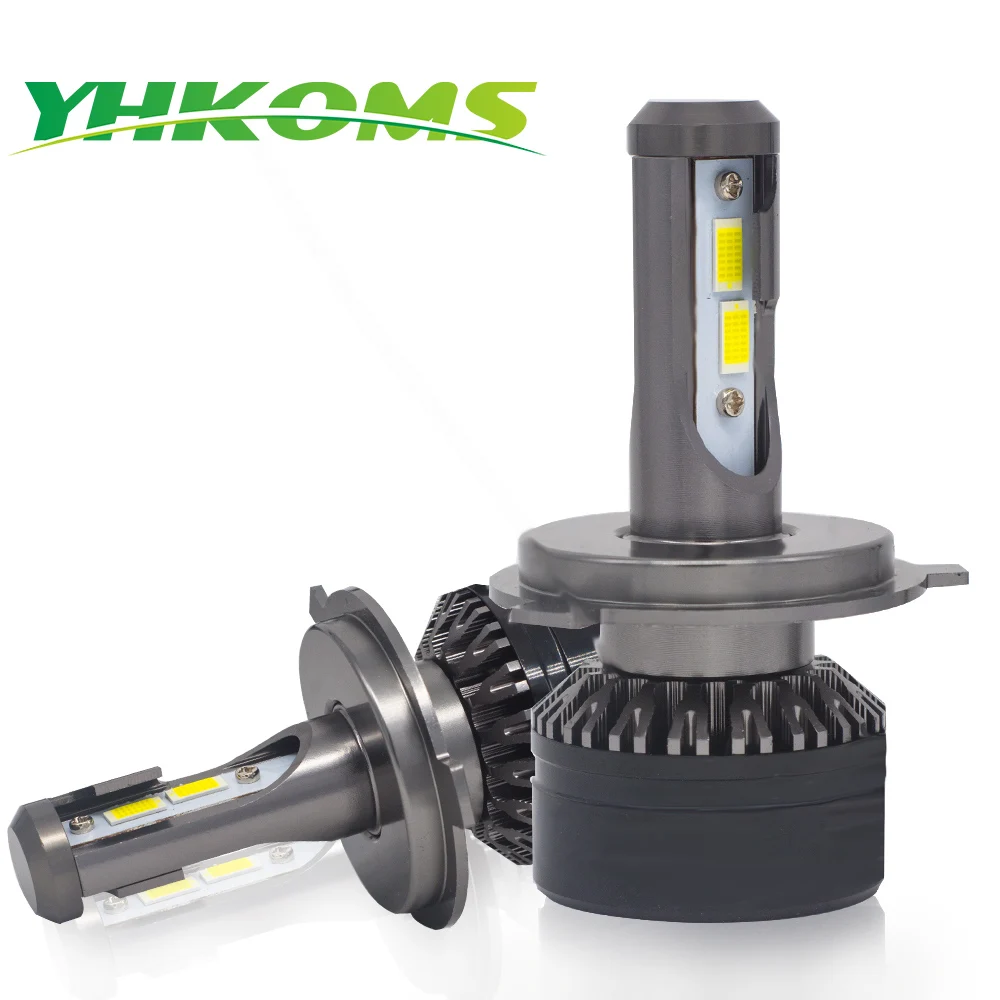 YHKOMS H4 H7 светодиодный лампы H1 H3 H8 H9 H11 9005 HB3 9006 HB4 CSP Авто головного средства ухода за